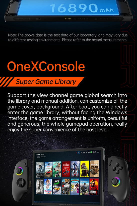 OneXPlayer X1 PRO AMD Ryzen AI 9 HX 370 /8840U PC Game Console 3 IN 1 Laptop Tablet 10.95 Inch 120 Hz AI CPU Computer Controller SS69