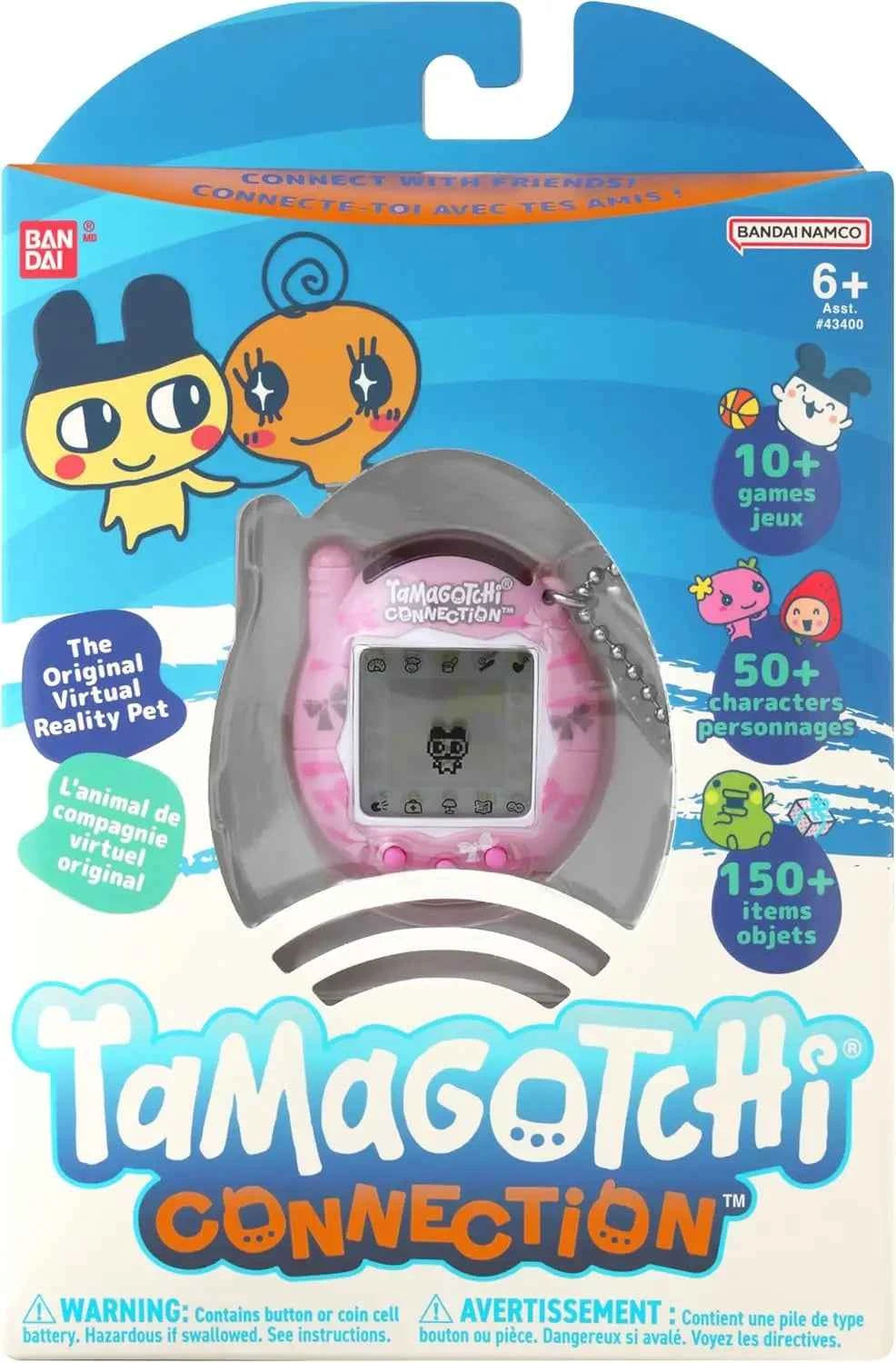 Bandai Tamagotchi Connection V3 Electronic Pet (Linked Ver.) - Elegant Bow/Blue Bubble New