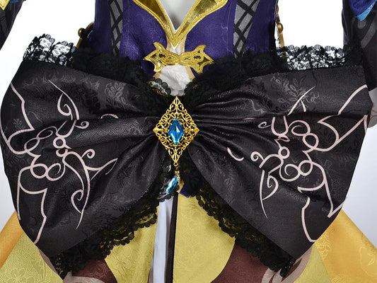 Navia Anime Cosplay Costume Set for Women with Dress Uniform and Wig