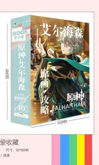 Game Impact Alhaitham Anime Project 40 Sheets 80 Pages Double-sided Mini Characters 68x60mm Magazine Miniature Comic Books SS69 9.69 Ai Haitham / 40 Sheets 80 Pages