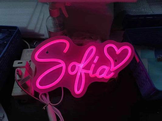 Custom Name Neon Sign Teenage Girls Birthday Gifts Personalized Neon LED Name Sign USB Dimmable LED Neon Wall Decor Light