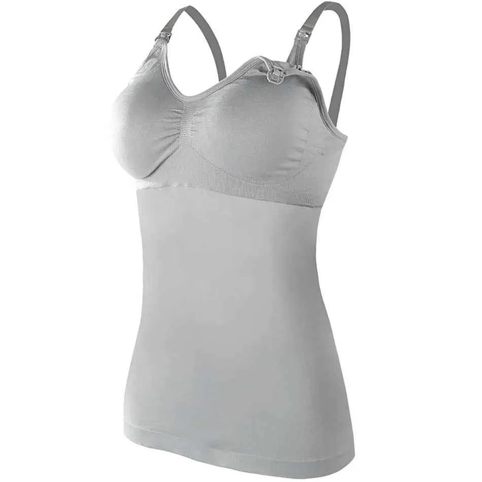 Maternity Breastfeeding Bra Tank Tops Women Comfortable Pressure Reducing Adjustable Shoulder Straps Anti Sagging Pregnant Bra