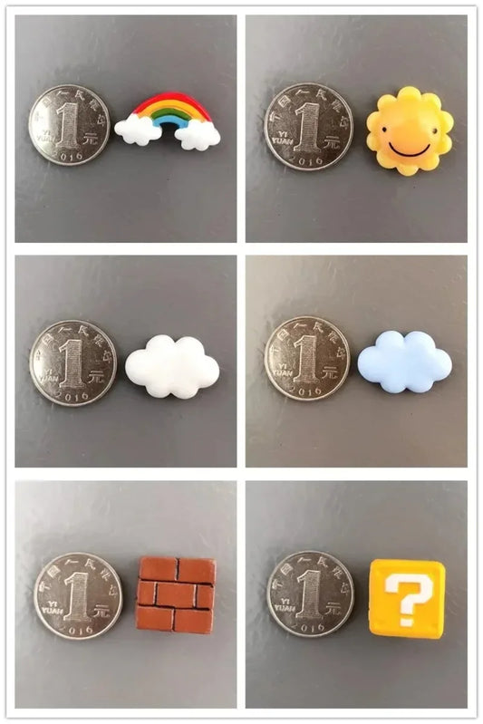 Cartoon Fridge Magnet Sticker DIY Creative Cute Fridge Sticker Kawaii 3D Refrigerator Magnet Kitchen Decoration Home Ornament