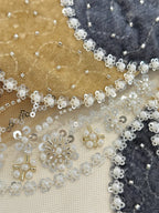 UOSUCN Sweetheart Beaded Sequin Mesh Evening Dress