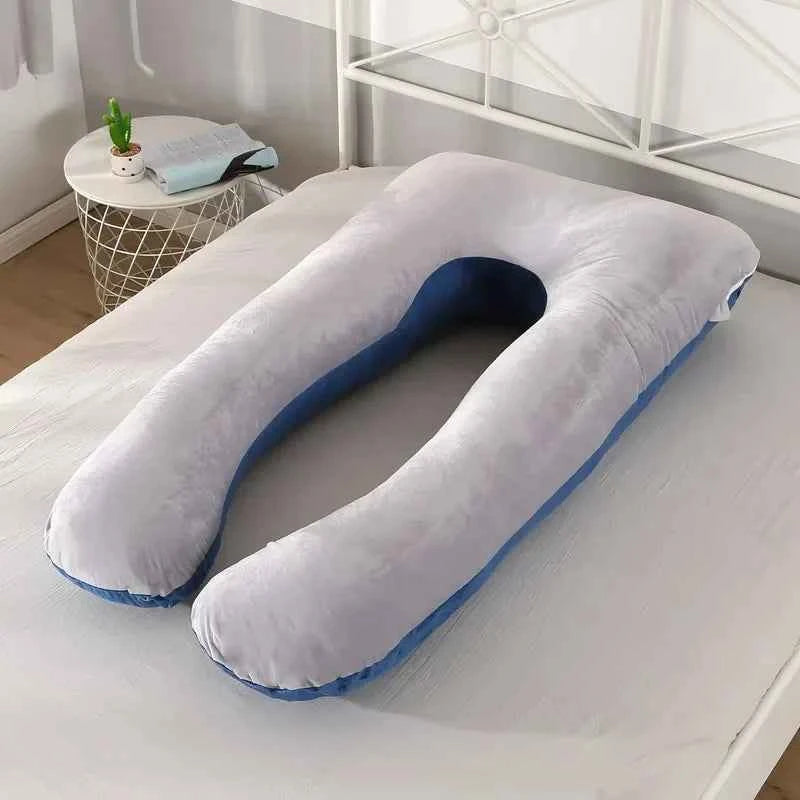 Soft Fleece Pregnant Pillow Gravida U Type Lumbar Pillow Multi Function Side Protect Cushion for Pregnancy Women Dropshipping