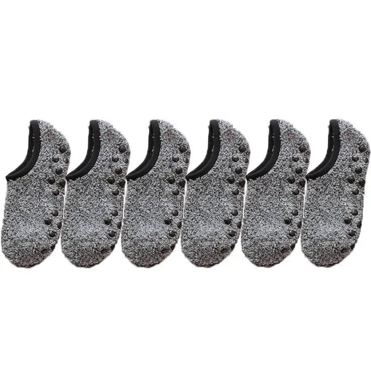 1/3Pairs Thickened Plush Socks Women Winter Warm Coral Fleece Sox Sleeping Slippers Silicone Non-slipInvisible Short Boat Socks