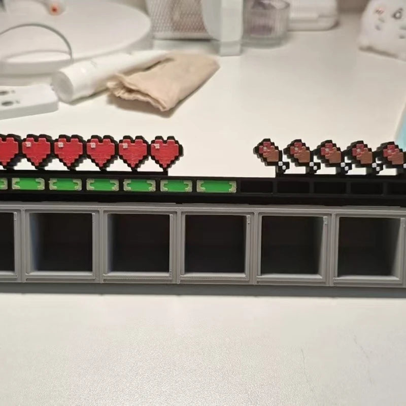 30cm Retro Plastic Desktop Storage Box for Gaming & Office