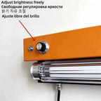 Bauhaus Retro Wall Lamp Vintage Industrial Orange Sconce No Wiring Needed LED Wall Light For Bedroom Study Room Sideboard Cafe