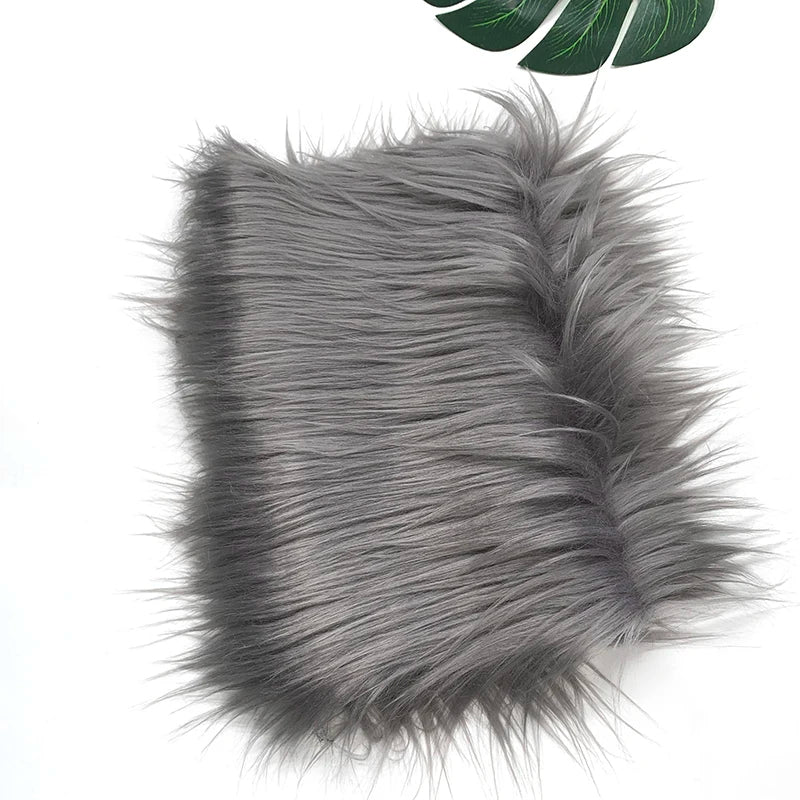 Faux Fur Fabric 8cm Long Pile Cosplay Patchwork Sheet
