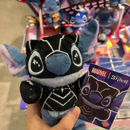 Hottoys Cosbaby Stitch Marvel Blind Box - Captain America & Spider-Man Crossver Anime Figure Christmas Surprise Gift Collection