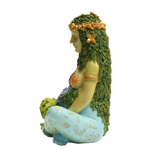 1pc Vibrant Millennium Gaia Green Earth Goddess of Nature Statue - Colorful Cartoon Decor for Indoor Spaces - ABS Material, Vari SS69