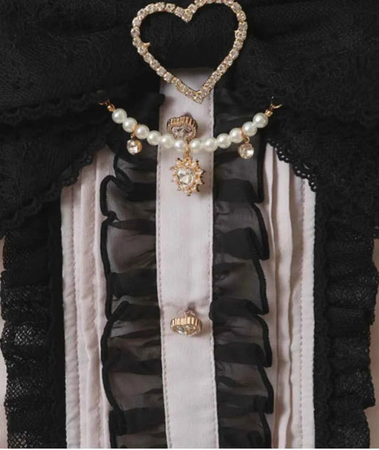 Japanese Mine Off-Shoulder Pearl Collar Cute Sweet Big Bow Shirt Skirt Outfit Women Summer New Lolita Short-Sleeved Shirt Skirts