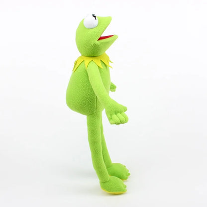 Anime Kermit The Frog Funny Kawaii Plush Doll Hand Puppet Schoolbag Frog Cute Plush Toy Ventriloquist Performance Props For Baby