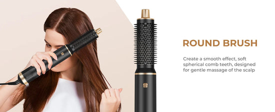 Hair Dryer 5 in 1 Electric Comb Negative Ion Straightener Comb Curling Iron Detachable Multifunctional Heating Brush Hair Dryer SS69