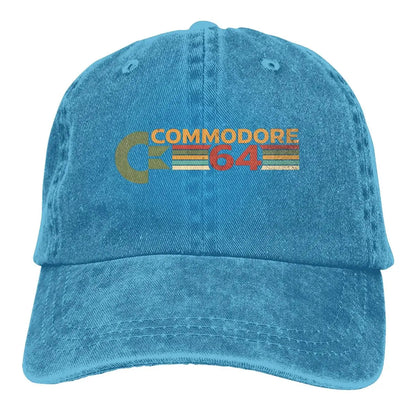 Commodore 64 Vintage Men and Woman's Baseball Caps Adjustable Casual Cotton Sun Hats Unisex Dad Hats SS69 18.69 Blue / One Size