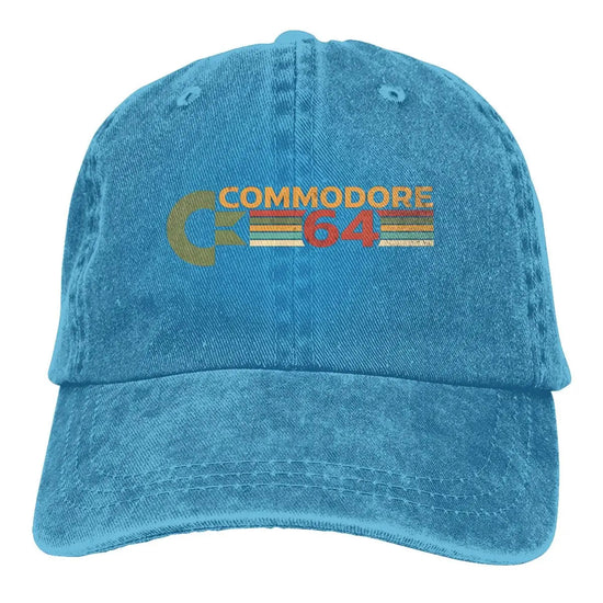 Commodore 64 Vintage Men and Woman's Baseball Caps Adjustable Casual Cotton Sun Hats Unisex Dad Hats SS69 18.69 Blue / One Size
