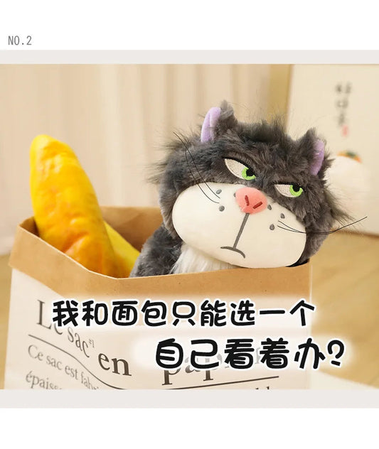 15-35cm Kawaii Cinderella Lucifer Cat Plush Toys Soft Anime Cartoon Princess Kids Stuffed Animals Doll Children's Birthday Gifts SS69