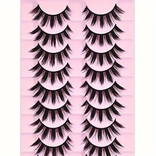 10 pairs of false eyelashes (10 pairs) SS69