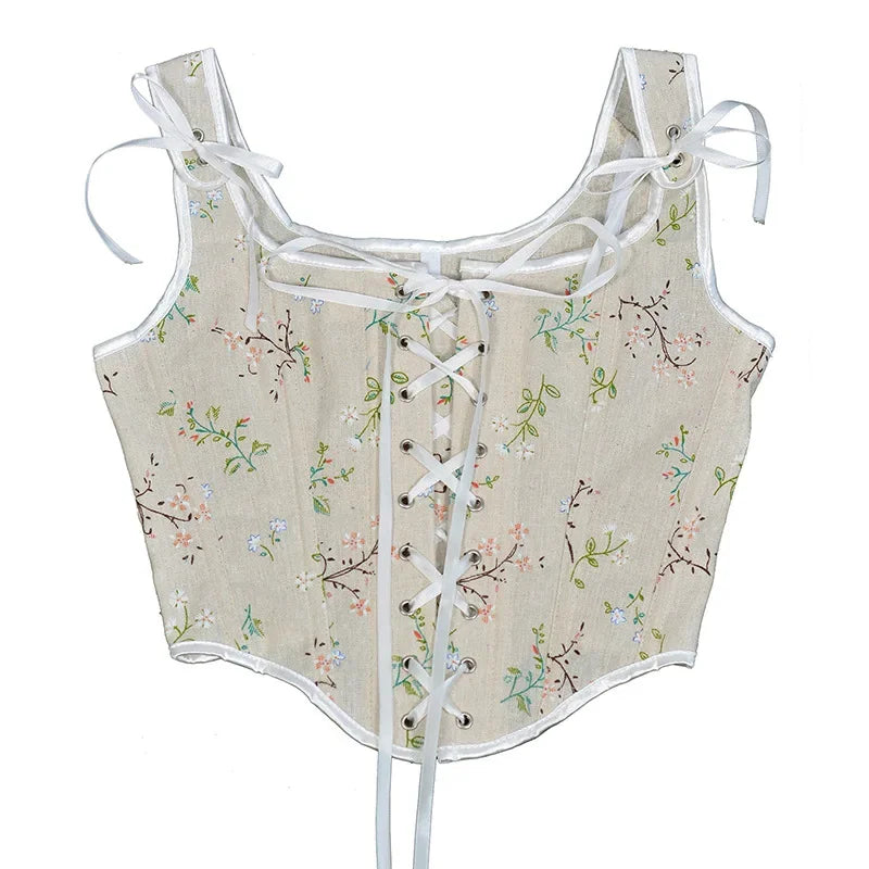 VISIVANEC Lolita Corset Tank Top Women's Slimming Bustier