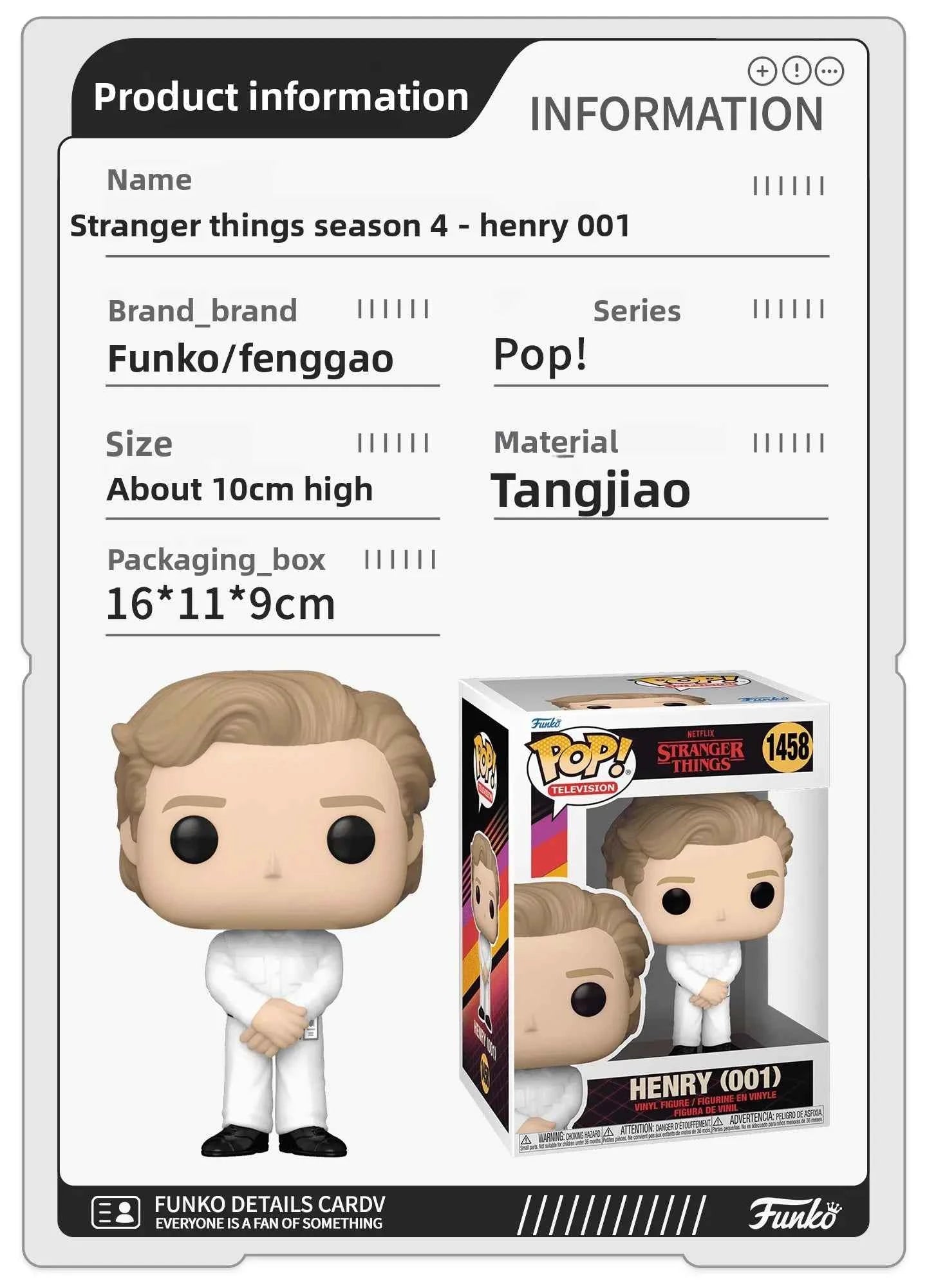 Genuine Edition FUNKO POP《Stranger Things: Eddie, Dustin, Eleven》Action Desktop Decoration Ornament Model Toys Collectible Model