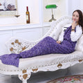Handmade Crochet Mermaid Tail Blanket - Soft Imitation Cashmere