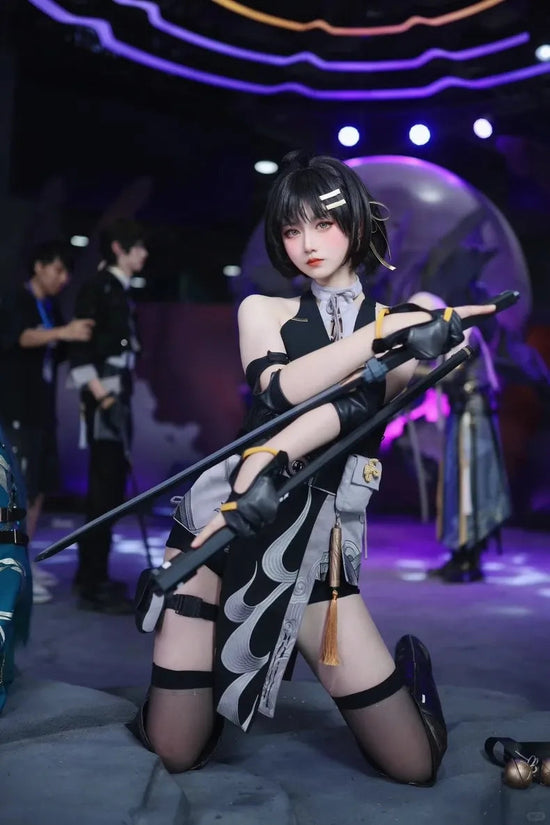 Wuthering Waves Rover Cosplay Costume Wig Female Uniform Earrings Bag Main Character Resonator Halloween Party for Women SS69