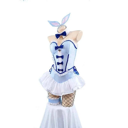 My Dress-Up Darling Kitagawa Marin Cosplay Blue Bunny Girl Marin Kitagawa Wig Bunny Ear Cosplay Costume Con Outfit