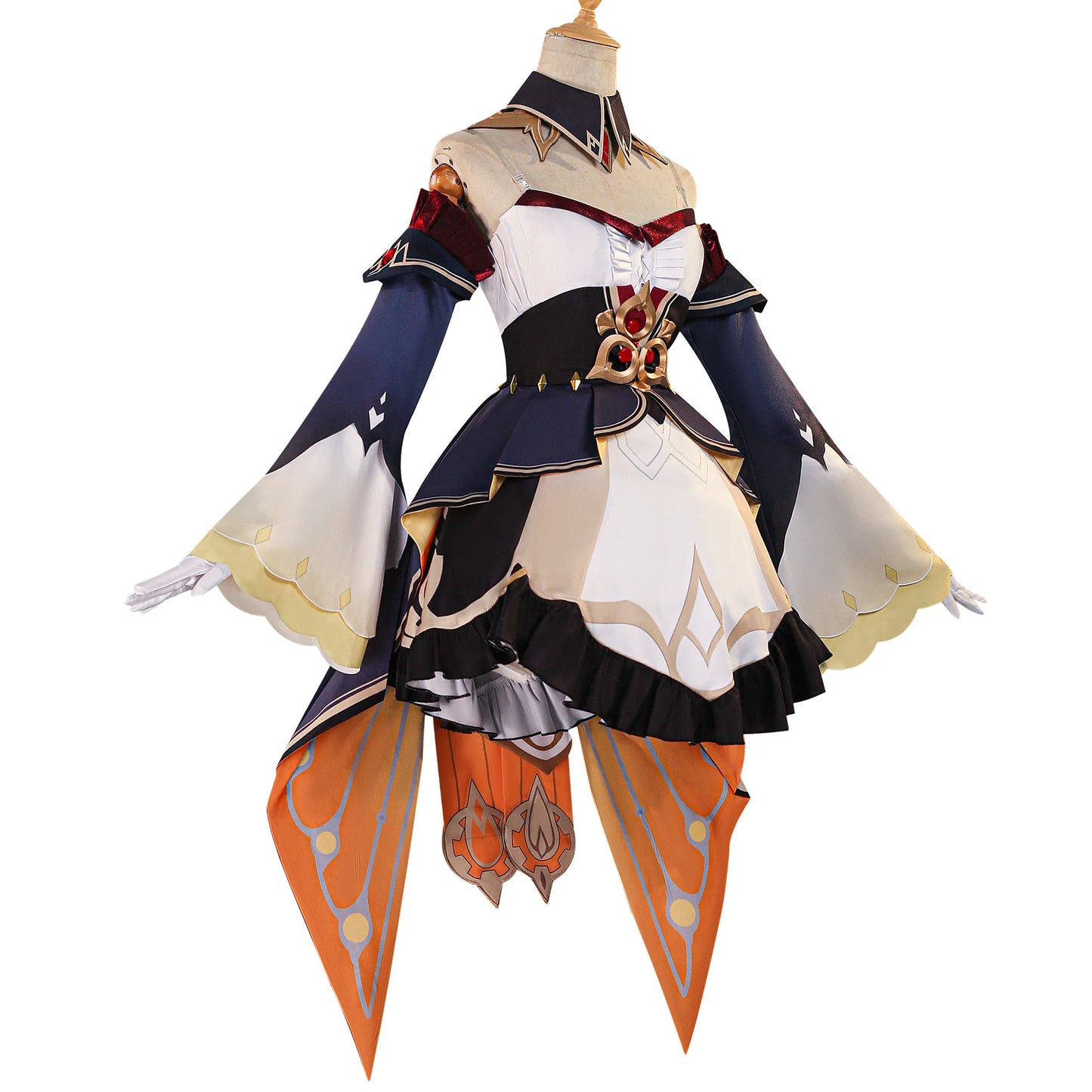 Genshin Impact Sandrone Cosplay Costume Wig Marionette Dress Uniform Eleven Fatui Harbingers Halloween Party Women Girls Props