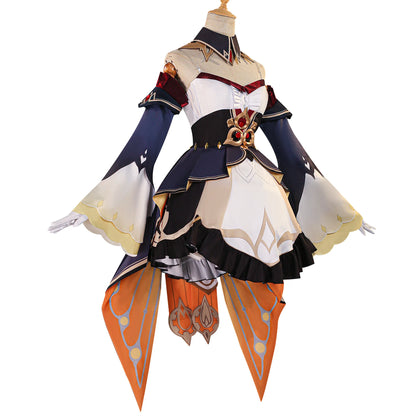 Genshin Impact Sandrone Cosplay Costume Wig Marionette Dress Uniform Eleven Fatui Harbingers Halloween Party Women Girls Props