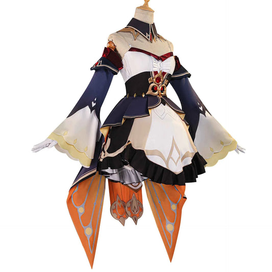 Genshin Impact Sandrone Cosplay Costume Wig Marionette Dress Uniform Eleven Fatui Harbingers Halloween Party Women Girls Props