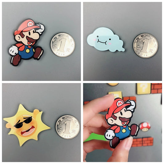 Cartoon Bros Fridge Magnet Home Kitchen Convenience Sticker Anime Photo Message Board Refrigerator Magnetic Stickers Home Dec