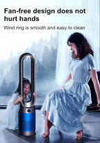 42 Inch 220V Bladeless Fan Dual-Purpose Cooling And Heating Home Silent Heater Quick Air Circulation And Purification Tower