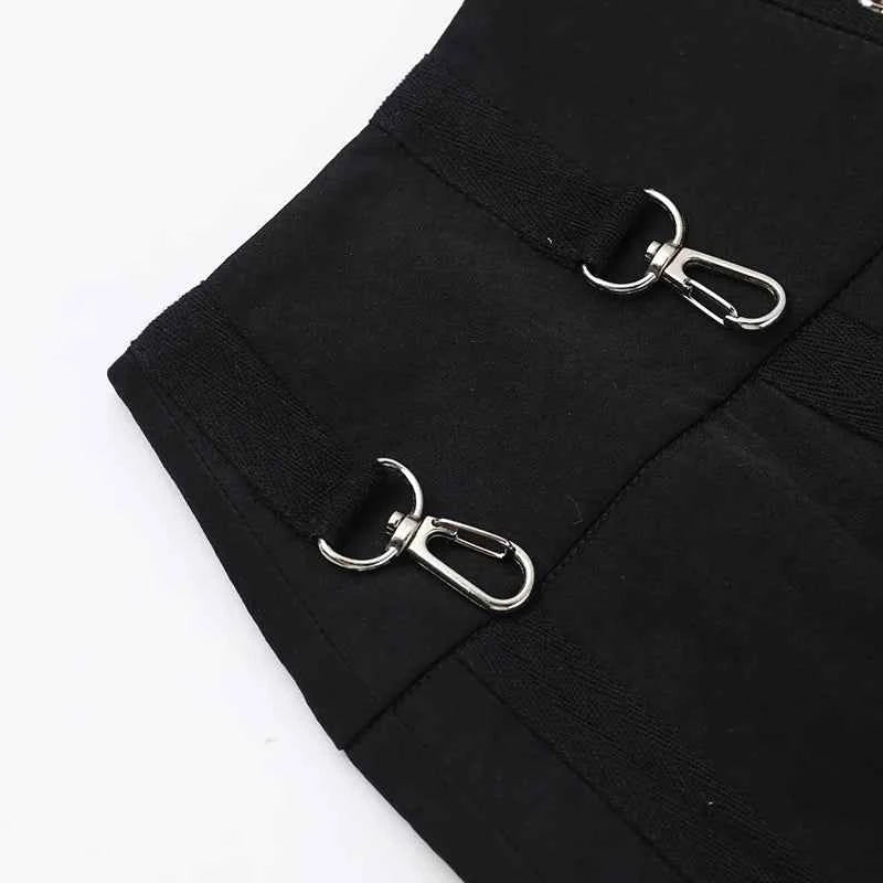 Wholesale New American Retro Irregular Skirt Hot Girl Sexy Punk Black Clothing Dark Style Women Summer Autumn Fashion Streetwear