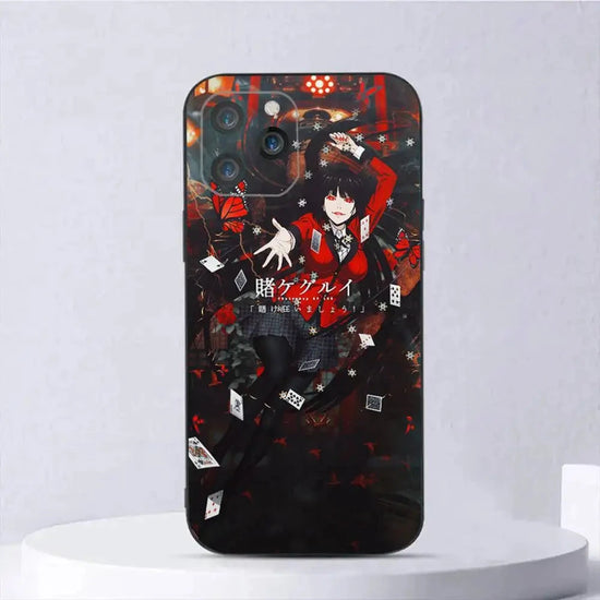 1pc Japanese Anime Kakegurui Jabami Yumeko Phone Case Silicone Soft For IPhone 17 Air 16 15 14 13 12 11 Plus Pro Max Plus SS69 11.69 For IPHONE 16PROMAX / z4