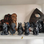 1pc Halloween Magic Black Dragon Snake Griffin Unicorn Mysterious Witches Statue Home Decor Figurine Christmas Desk Ornaments