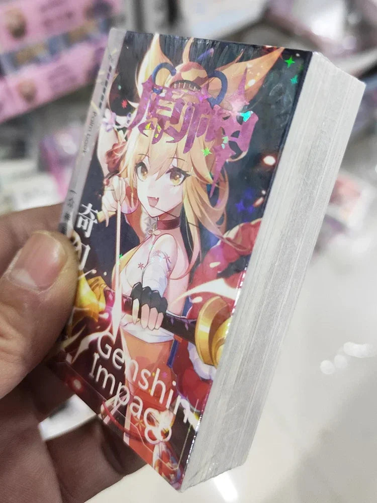 Game Impact Alhaitham Anime Project 40 Sheets 80 Pages Double-sided Mini Characters 68x60mm Magazine Miniature Comic Books SS69