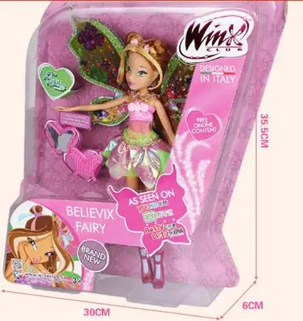 28cm High Believix Fairy&Lovix Fairy Girl Doll Action Figures Fairy Bloom Dolls with Classic Toys for Girl Gift  bjd