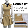 M3GAN 2.0 Megan Cosplay Costume Dress Girls Women Megan Costume Popular Clothes Brown Uniform Dress Set for Adult Comic Con SS69 39.69 Dress Only / XXL