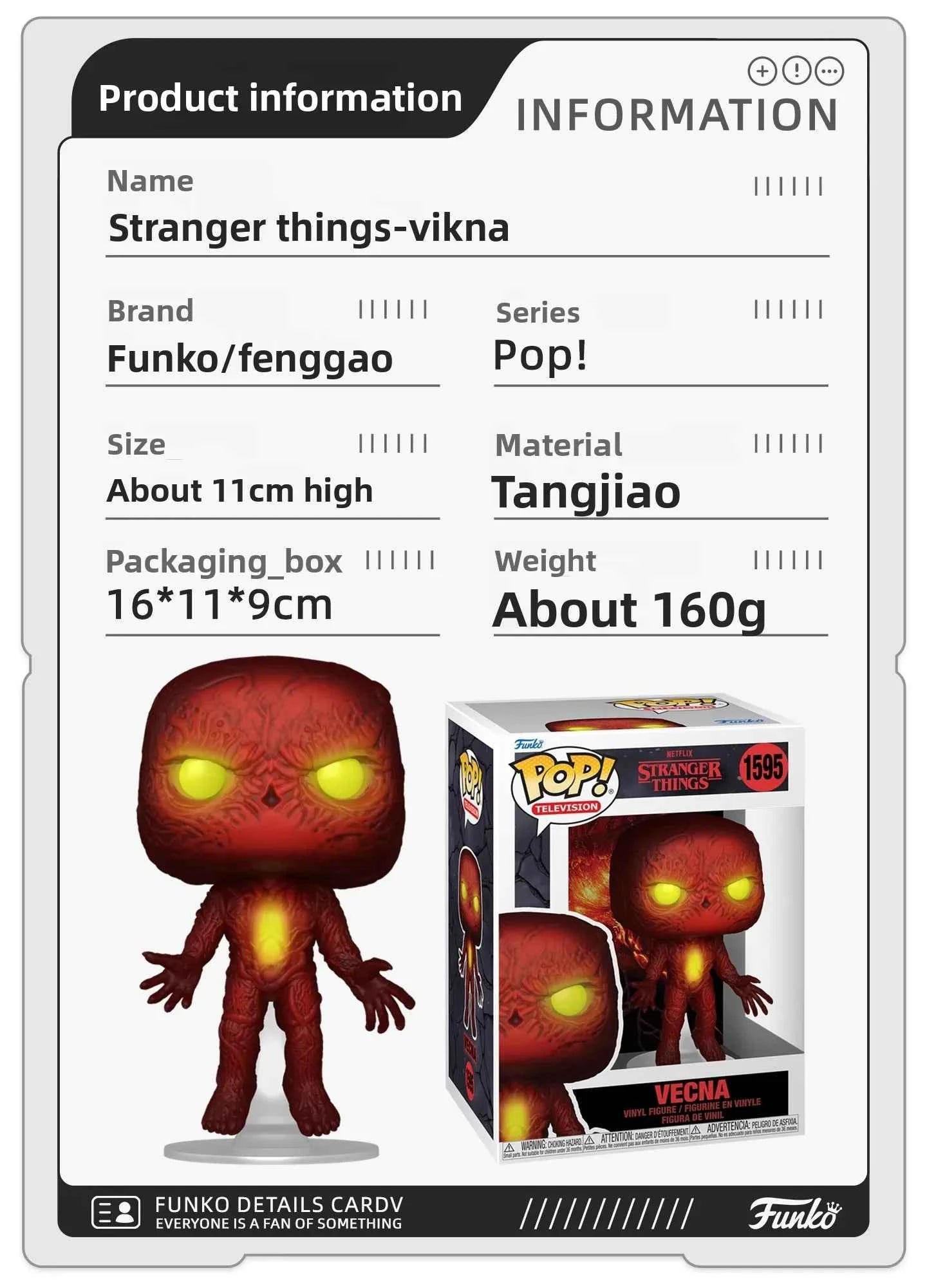 Genuine Edition FUNKO POP《Stranger Things: Eddie, Dustin, Eleven》Action Desktop Decoration Ornament Model Toys Collectible Model