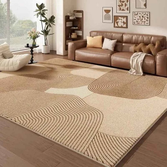 Cream Color Living Room Carpet Light Luxury Home Decoration Bedroom Rug Large Size Plush Sofa Coffee Table Floor Mat Tapis カーペット