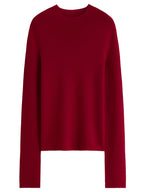 DUSHU Women's 100% Wool Half-High Collar Pullover