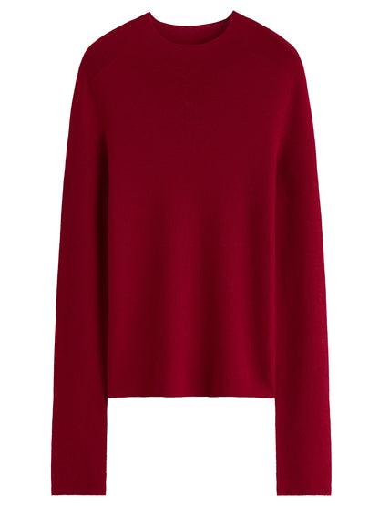 DUSHU Seamless Half-high Collar Pure Wool Pullovers Women Plus Size Autumn Winter Bottoming Sweater Solid Soft Breathable Tops