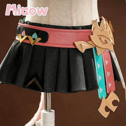 Game Genshin Varesa Cosplay Costume  Impact【XS-3XL】Miaow Costume High Quality Anime Cosplay Costume