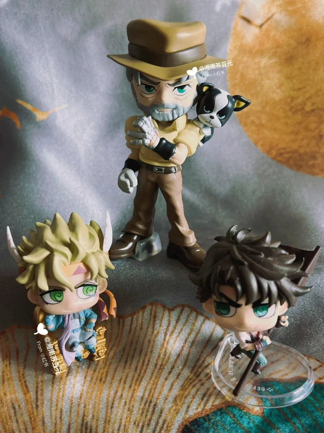 BANDAI JOJOs WORLD3 Bizarre Adventure Action Figure Toy Amine Q Version 4.5cm DIO Bruno Bucciarati Toys Gifts