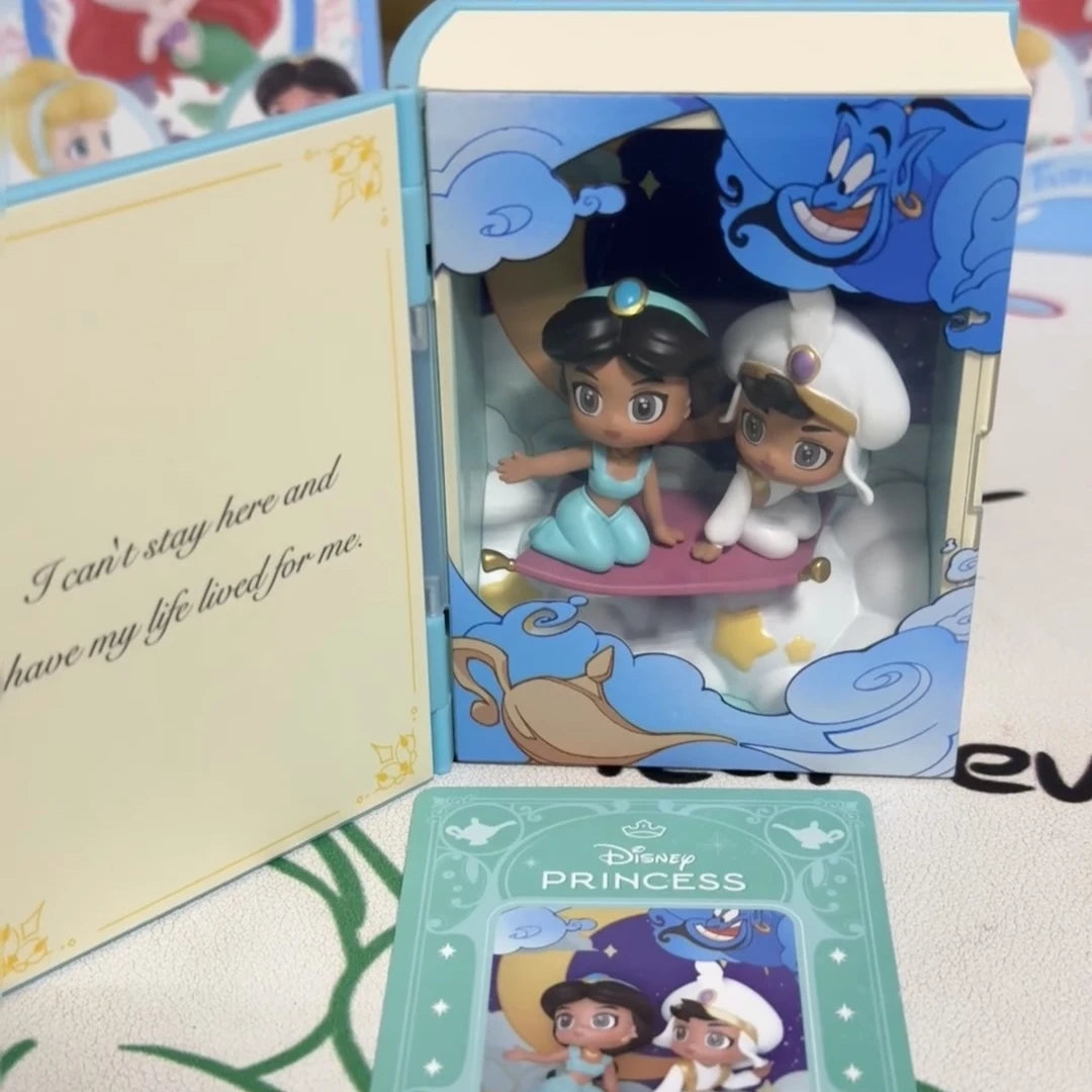 Genuine 100% Disney Princess Talry Tales Series Blind Box Action Figures Toy Collection Desktop Decoration Mystery Box Gift SS69