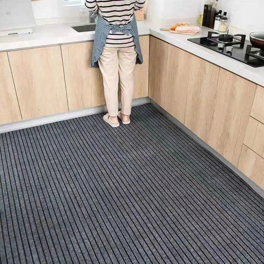 DIY Washable Non-slip Kitchen Mat Doormat Long Corridor Carpet  Bathroom Hallway Entrance Solid Color Stripe Kitchen Rug SS69 17.69 Color 2 / 50x80cm / CHINA