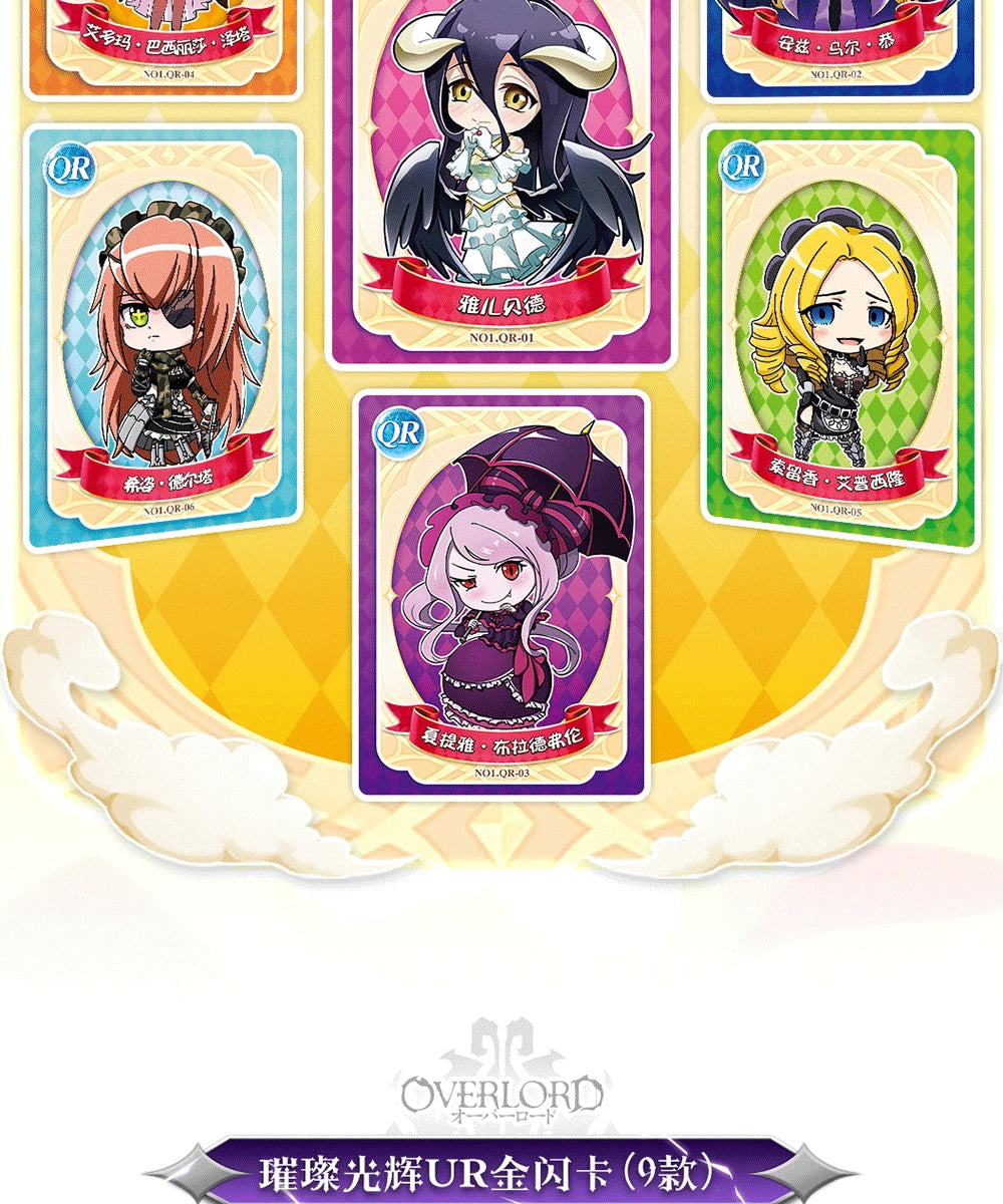 New Japanese OVERLORD Bleach Collection Card Tcg Card Anime Characters Game Card Cosplay Board Game Collection Cards Toys Gift SS69