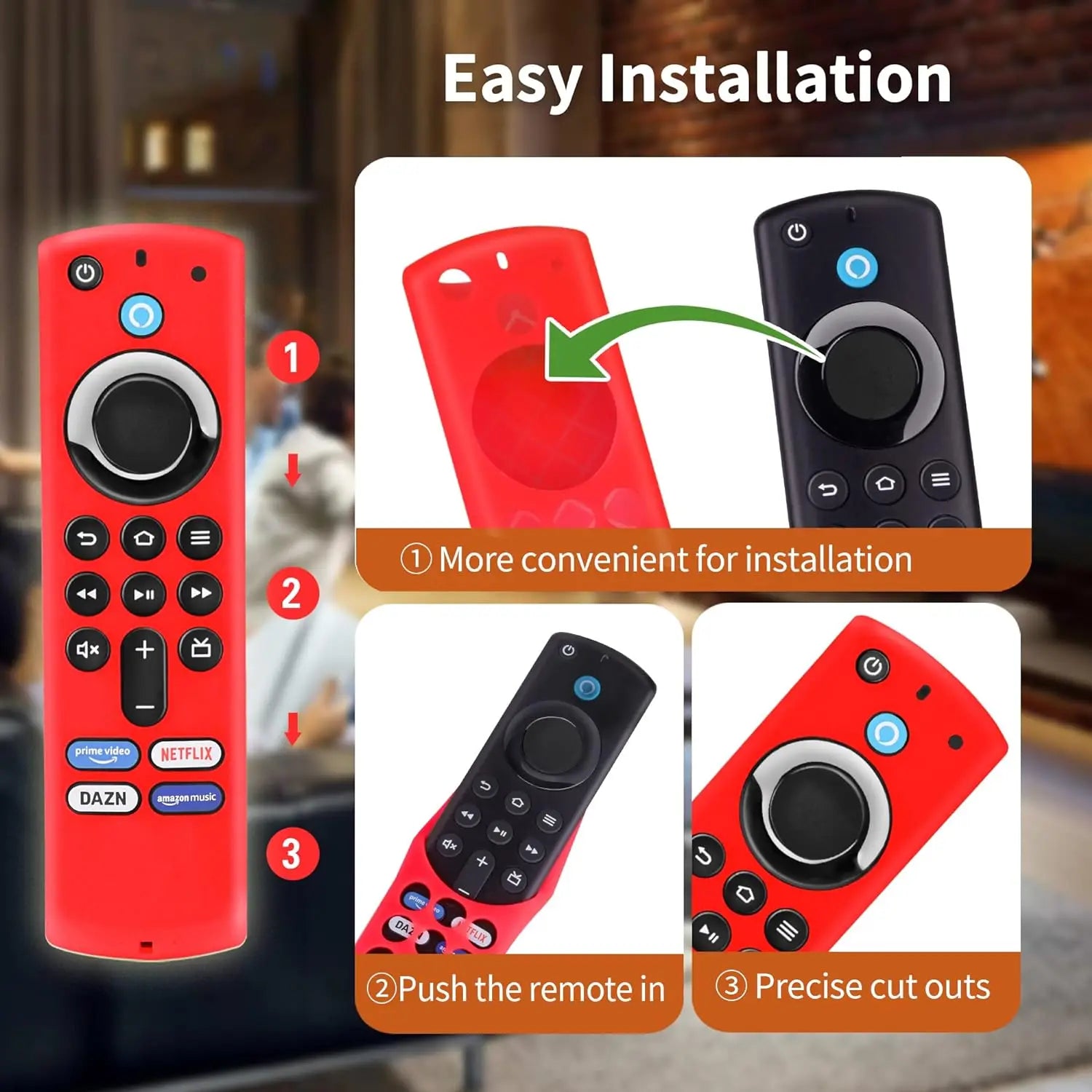 Silicone Protective Case for Fire Stick 4K MAX Remote - Glow