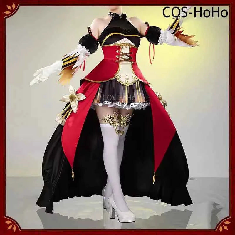 COS-HoHo Umamusume:Pretty Derby Gentildonna Game Suit Gorgeous Dress Uniform Cosplay Costume Halloween Party Role Play Outfit