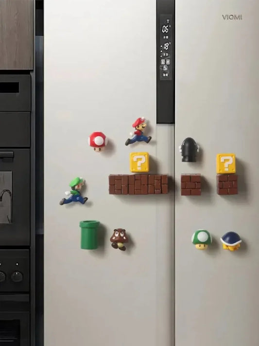 Cartoon Fridge Magnet Sticker DIY Creative Cute Fridge Sticker Kawaii 3D Refrigerator Magnet Kitchen Decoration Home Ornament